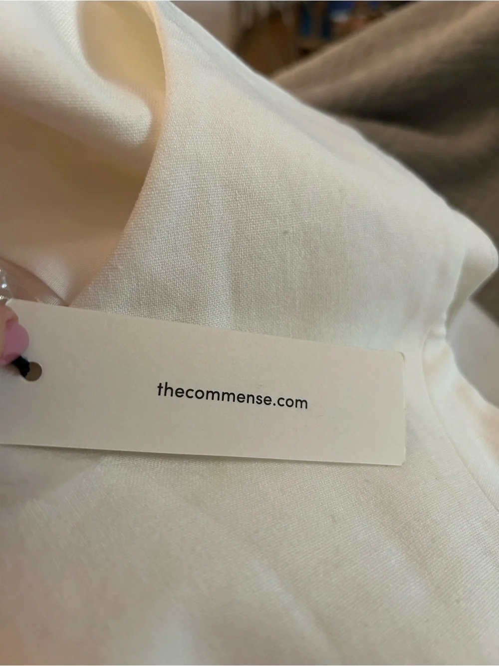 NWT - Commense Button Detail Sleeveless Vest - White - Size M (US 6) - Picture 4 of 11